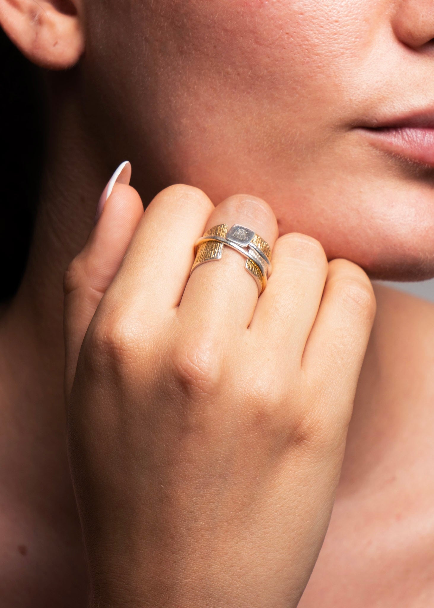 Rough Diamond Statement Ring