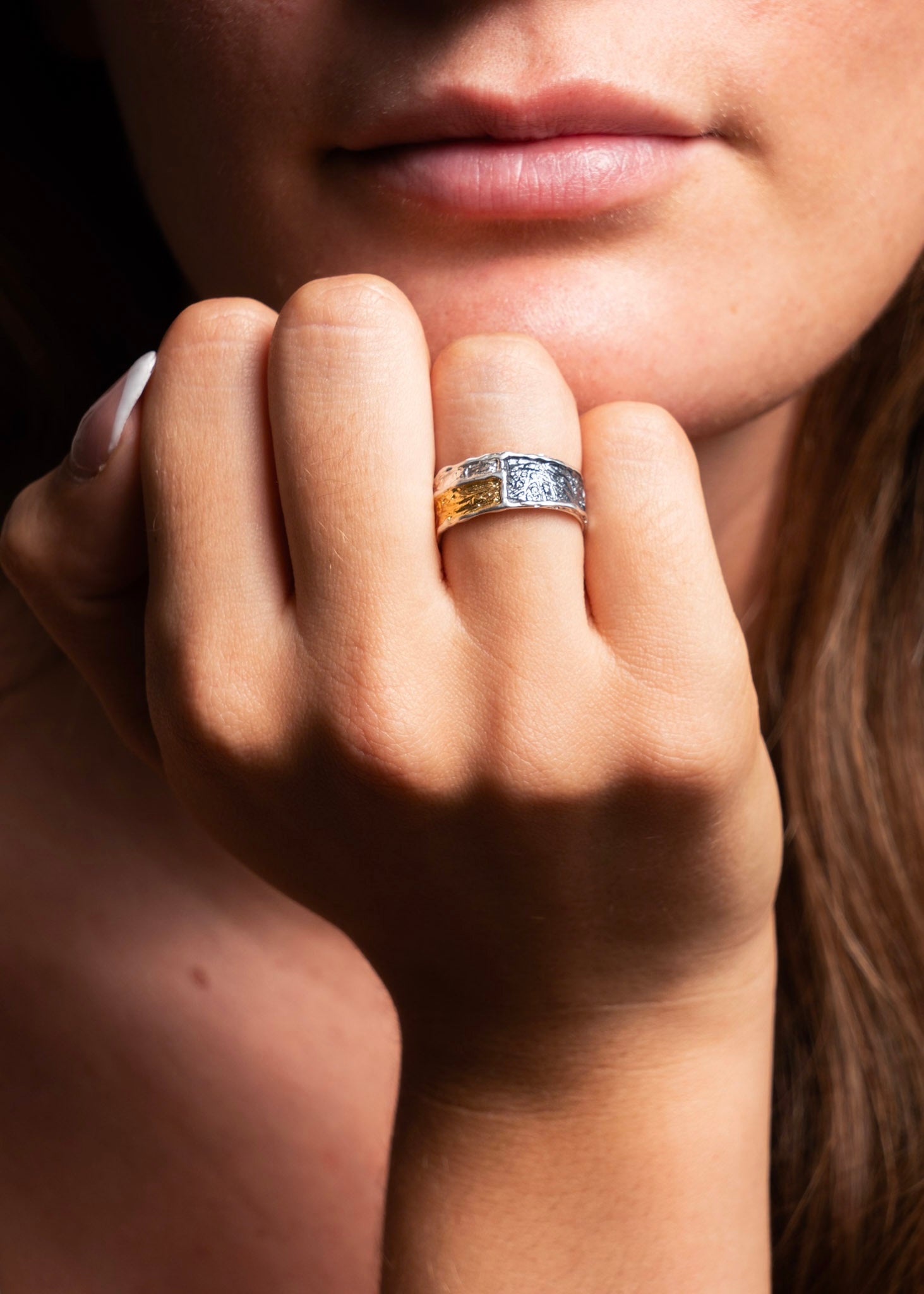 Sterling Silver & Gold Vermeil Ring