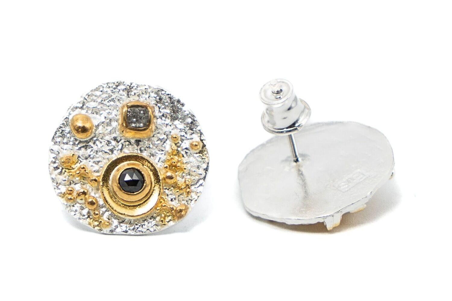 Statement Diamond, Gold & Silver Studs