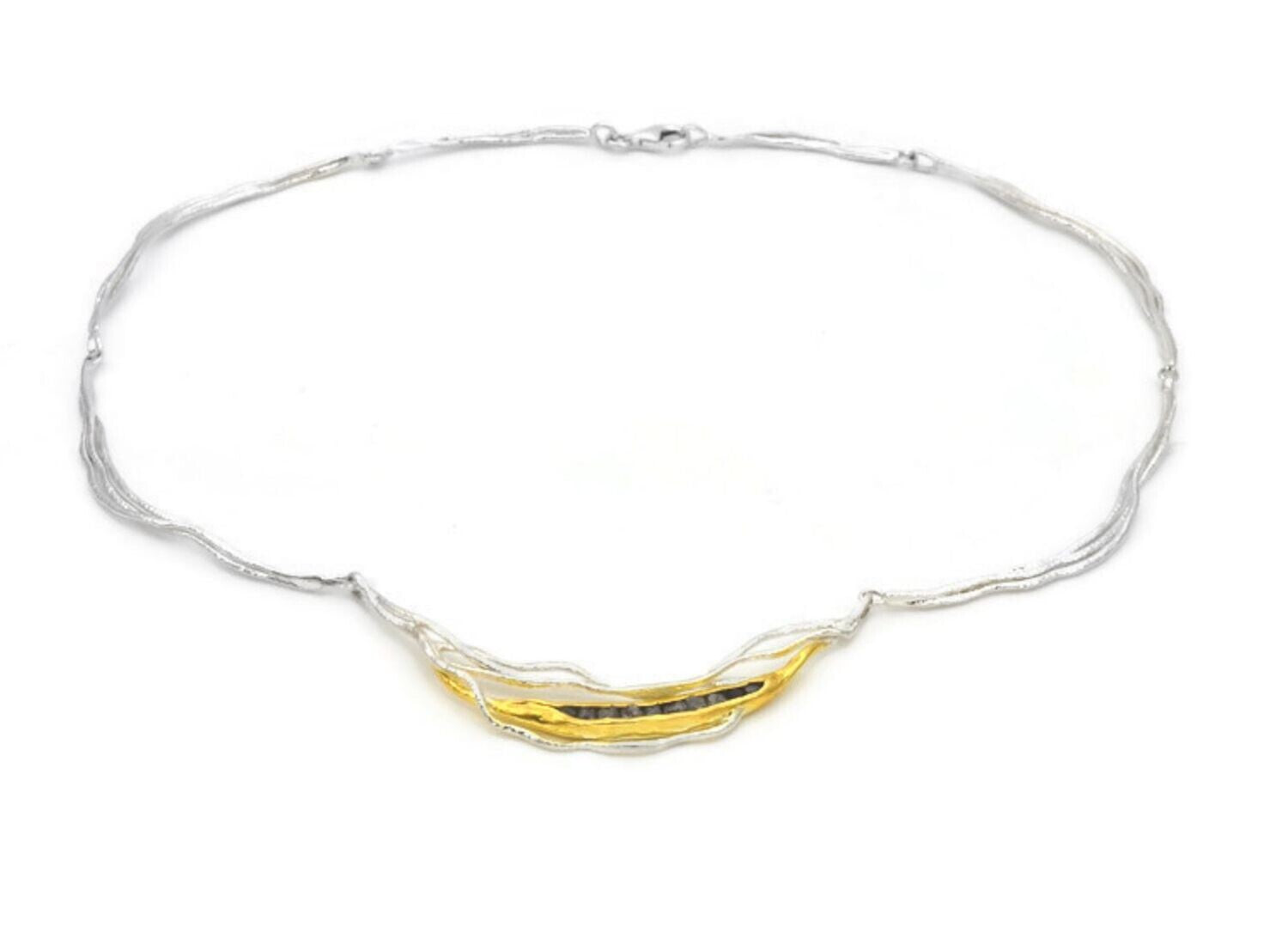 Statement Rough Diamond Necklace.