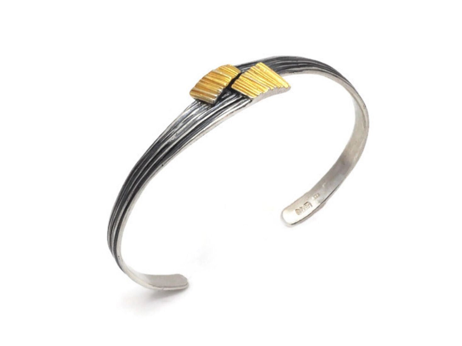 Stylish Oxidised Grab Bangle