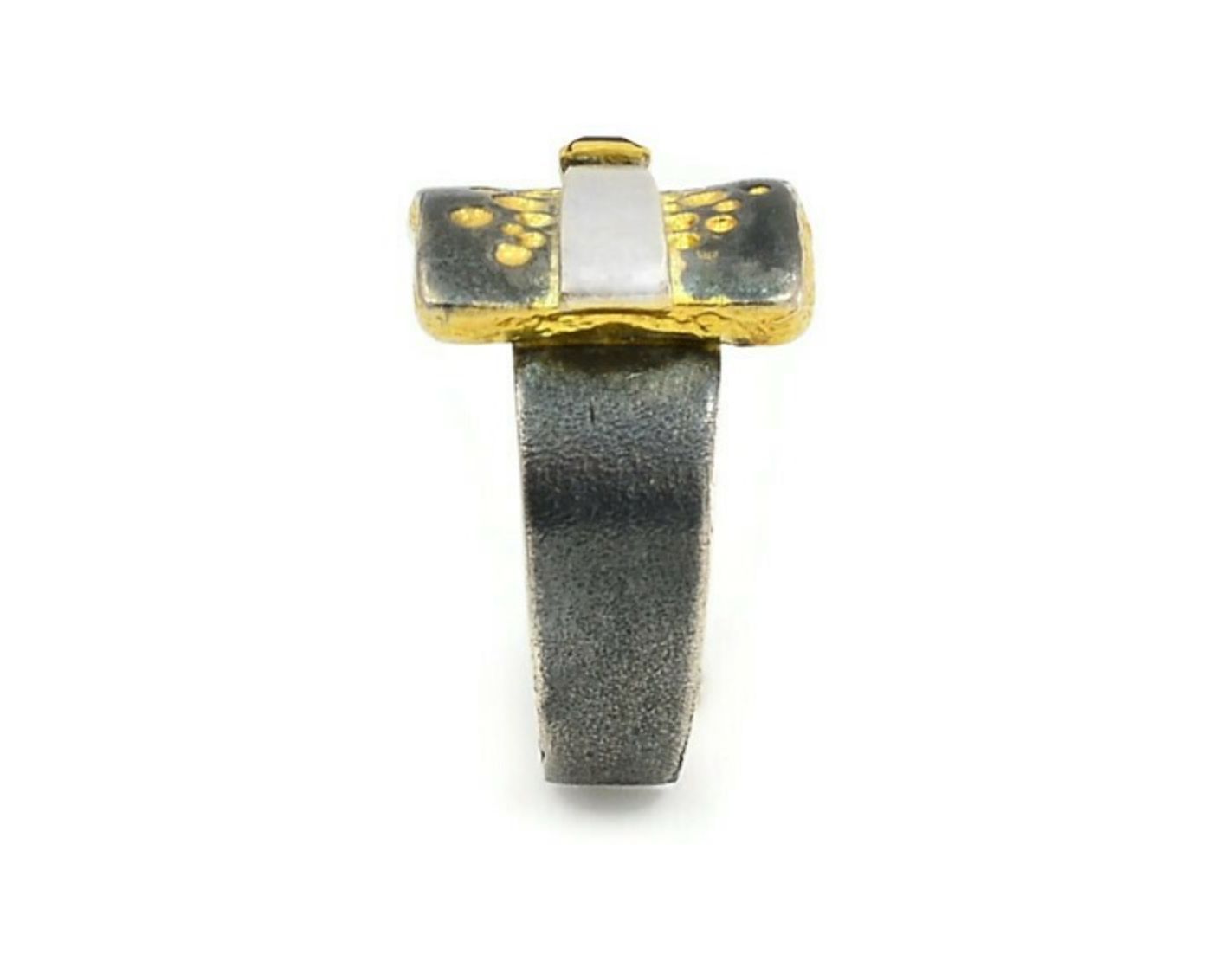 Contemporary garnet ring