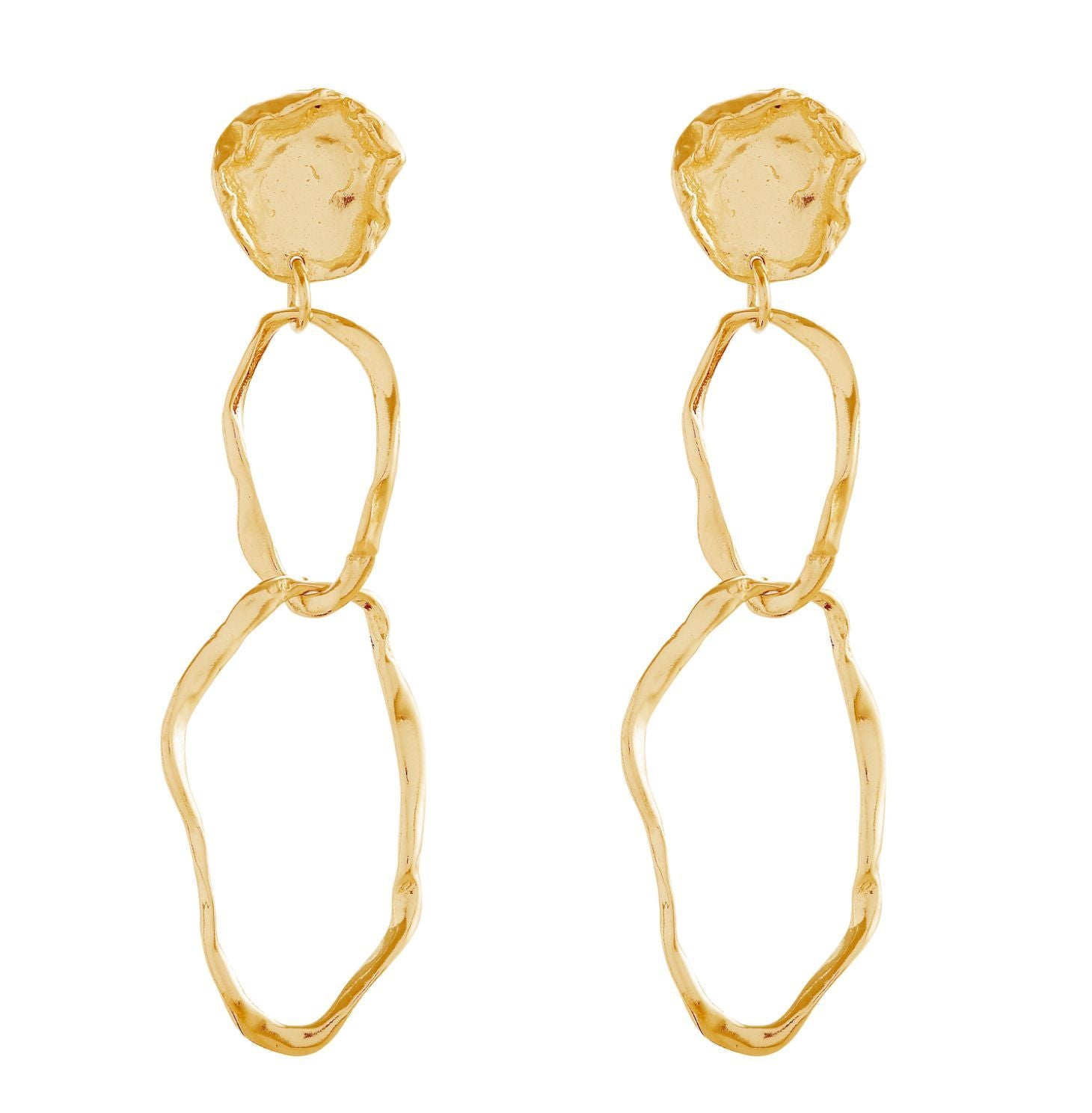 Coventina Gold Drop Earrings