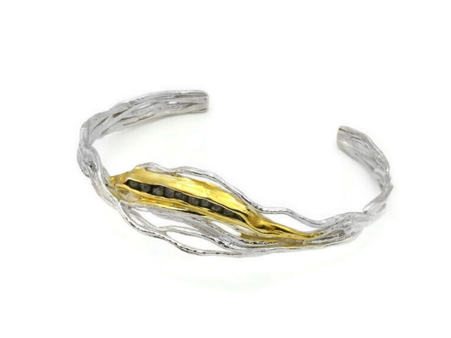 Contemporary Rough Diamond Bracelet