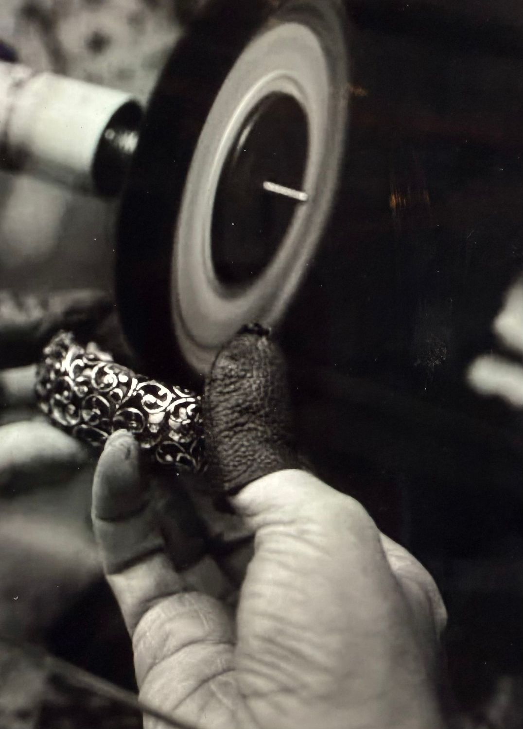 Carved Silver Heart with Citrine Inside