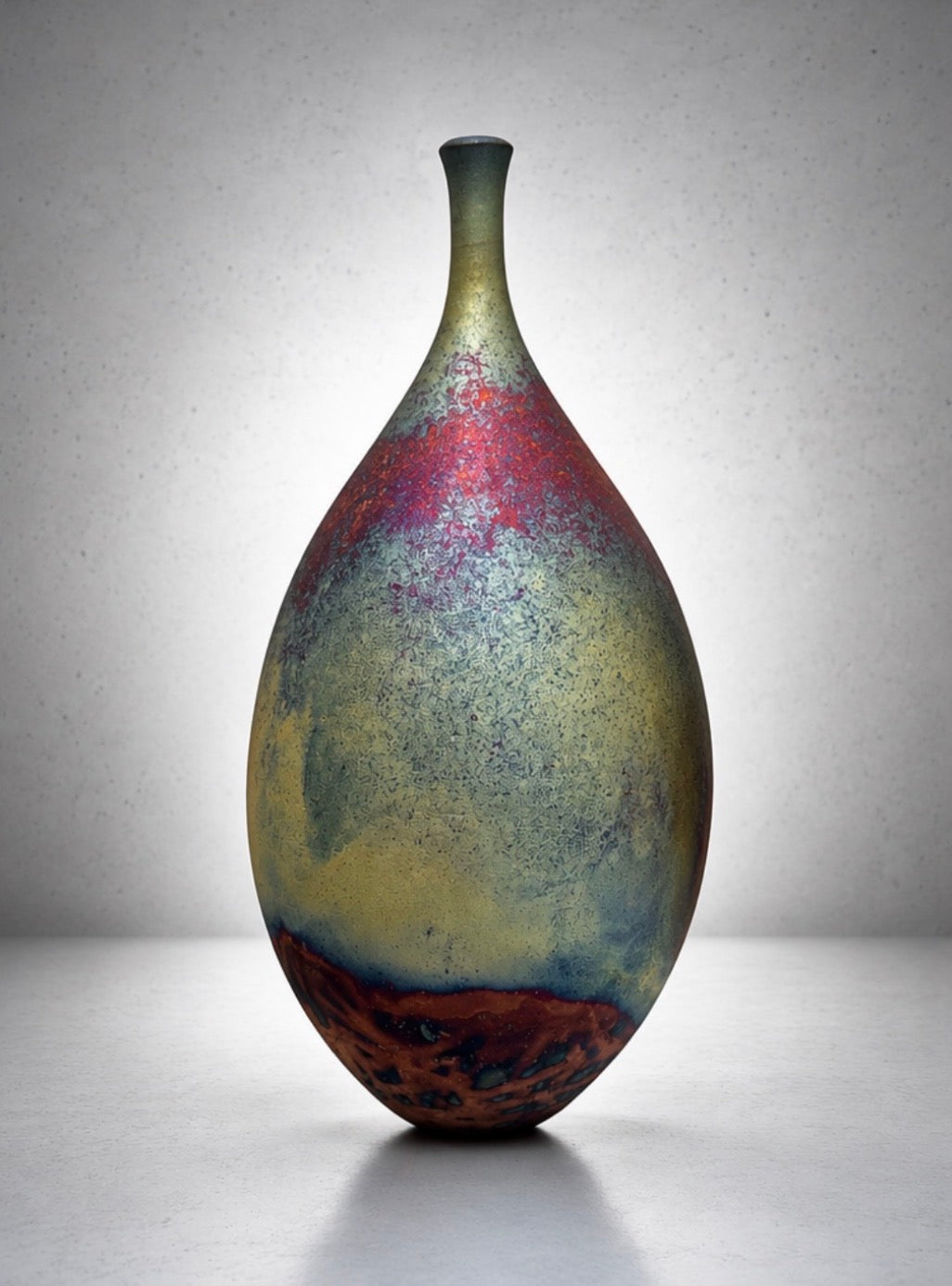 Copper Raku Vessel