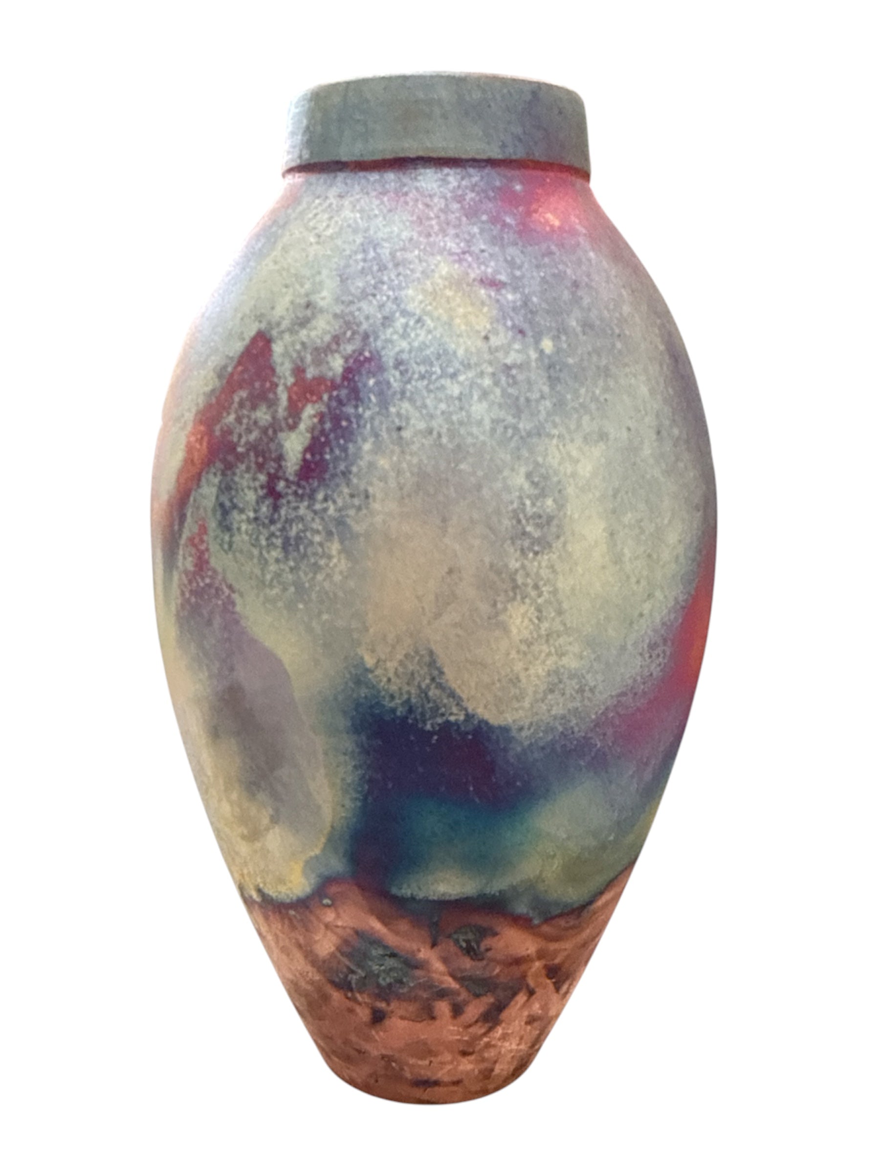 Copper Fired Raku Vessel
