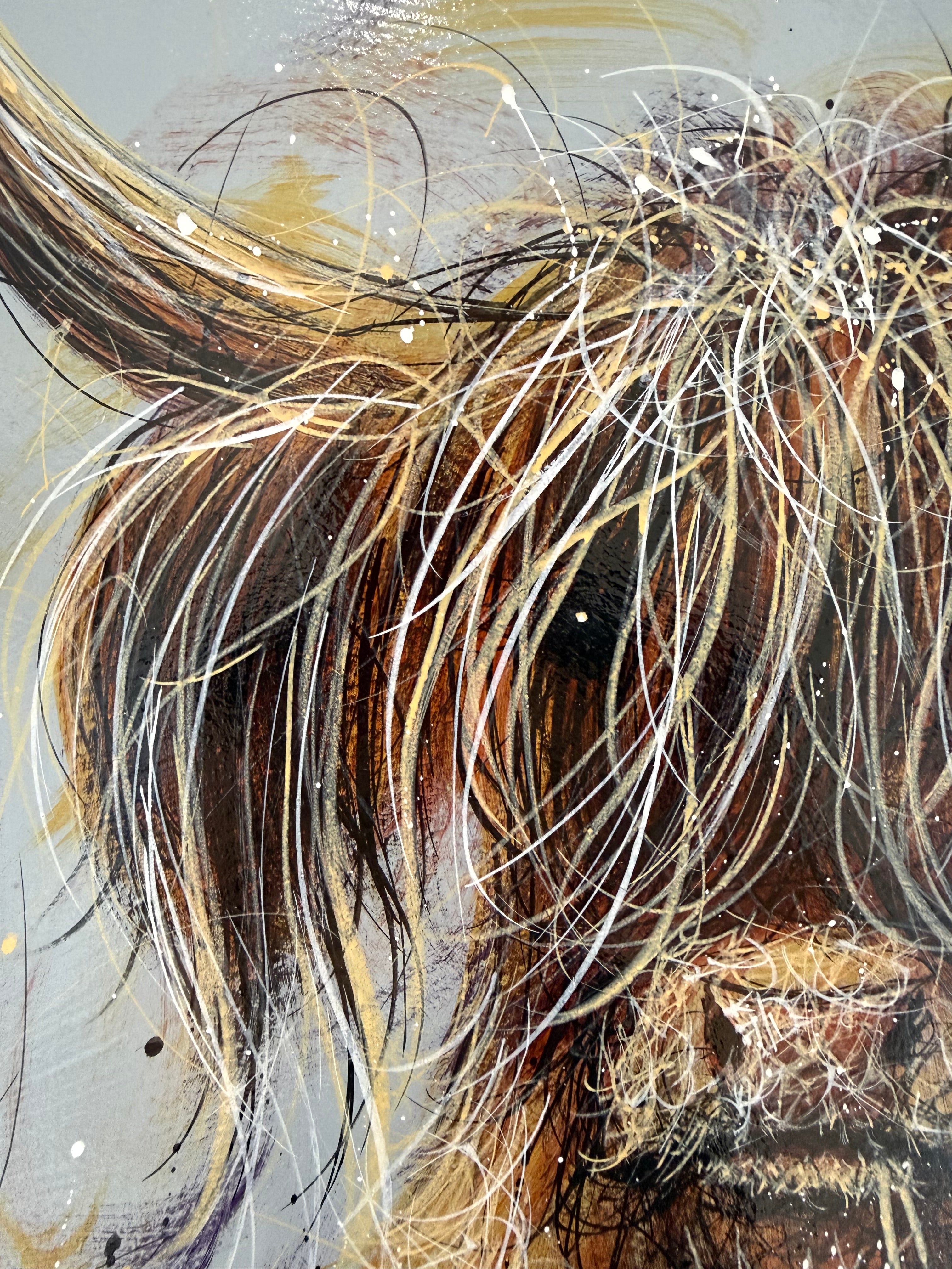 Highland Spirit - Original Highland Cow Painting.