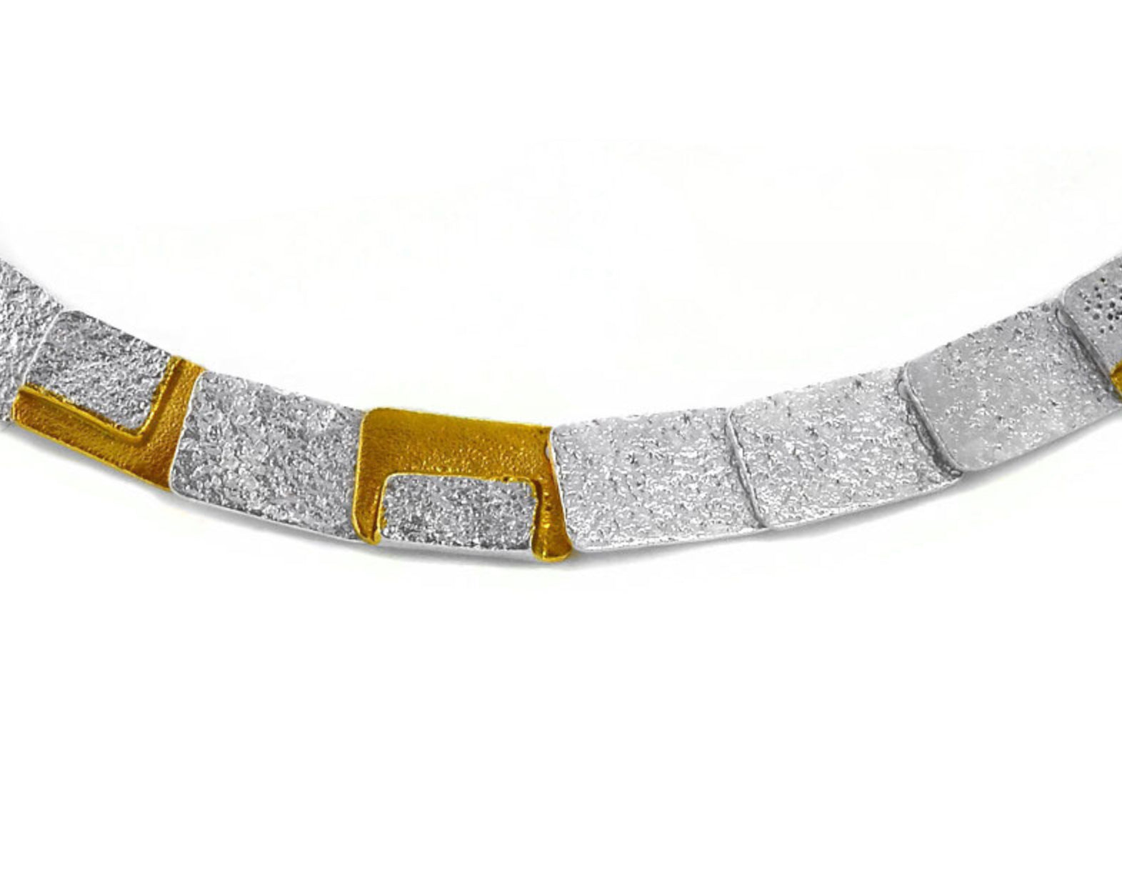 Stylish Silver & Gold necklace