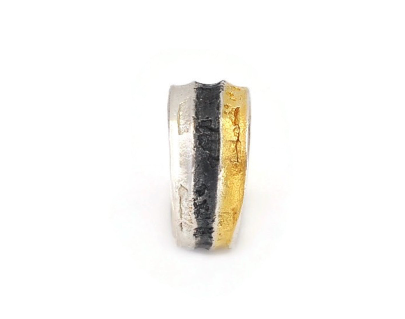 Oxidised Silver Contemporary Ring
