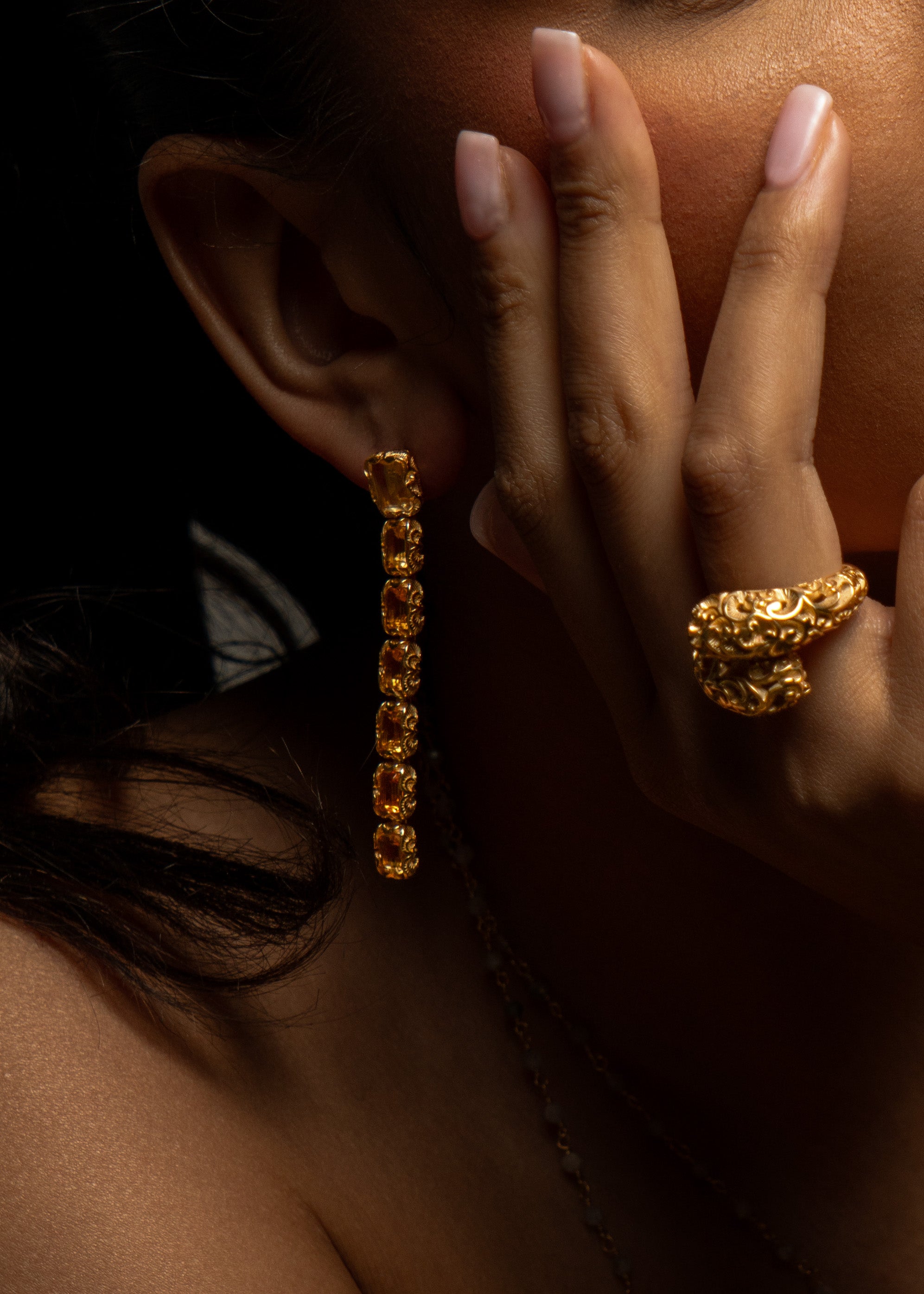 Gold Vermeil Filigree Ring