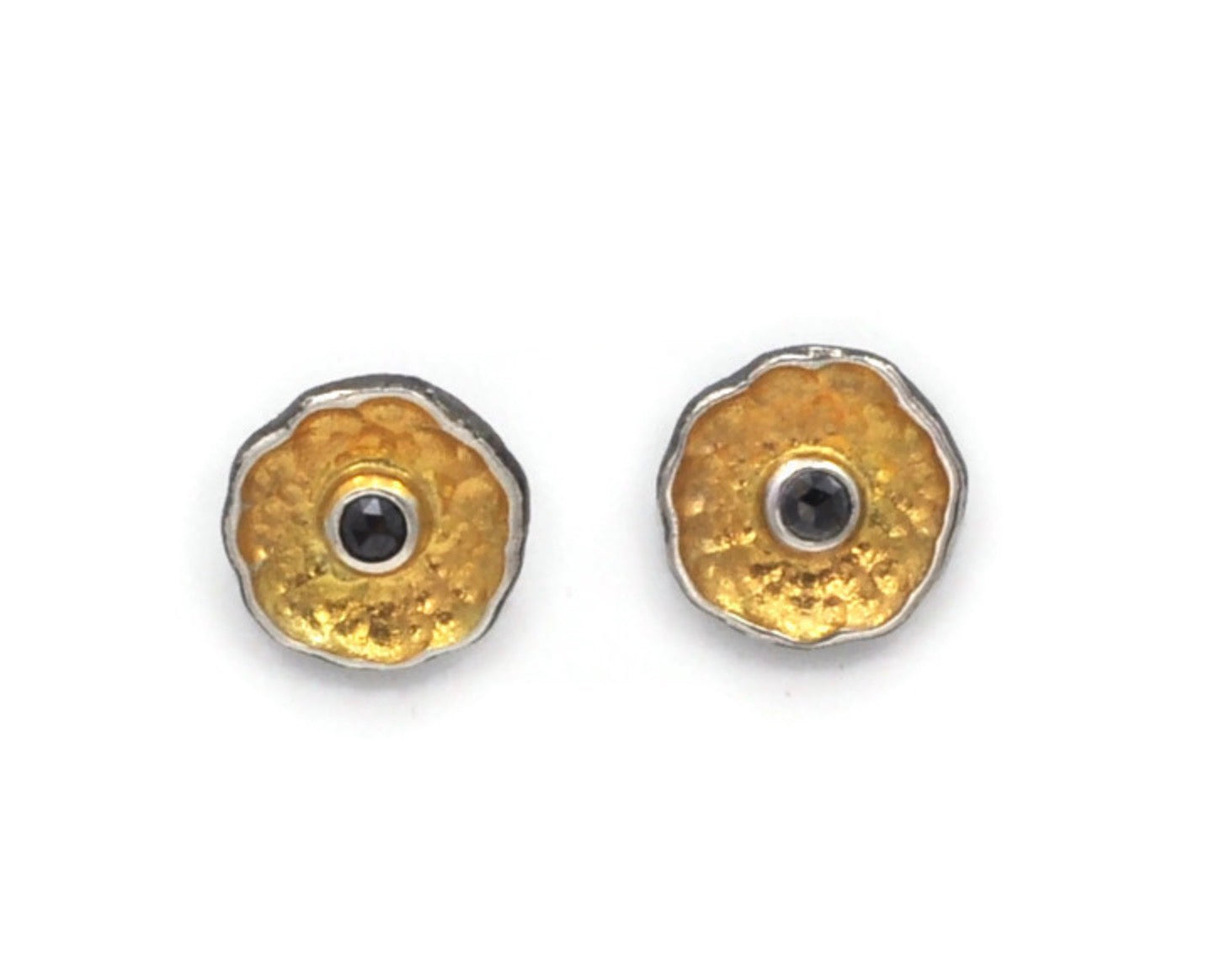 Black Diamond Stud Earrings