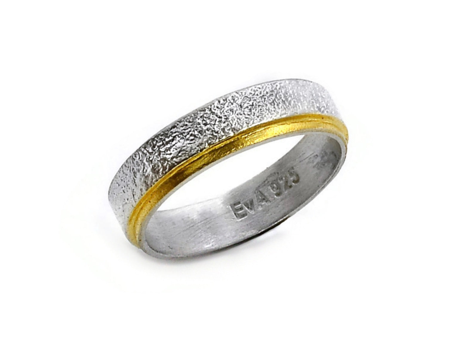 Sterling Silver & Gold Vermeil Band Ring
