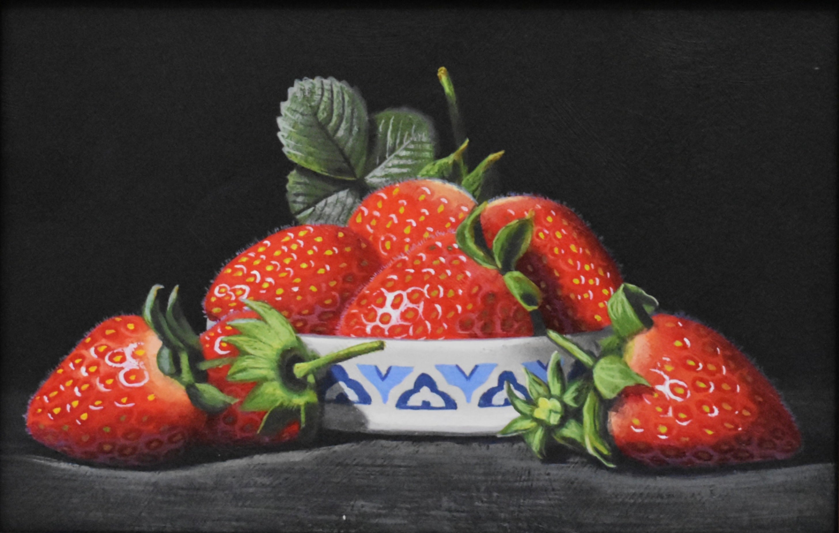 Pot of Strawberries- Original