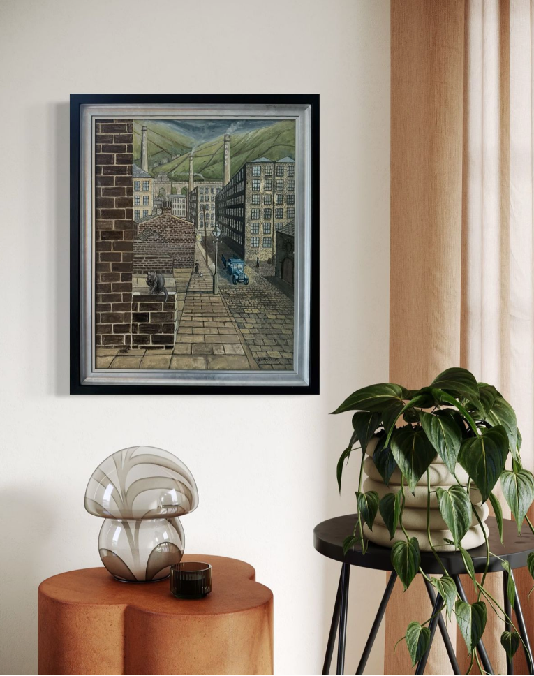 Chimneys and Cobblestones-Original