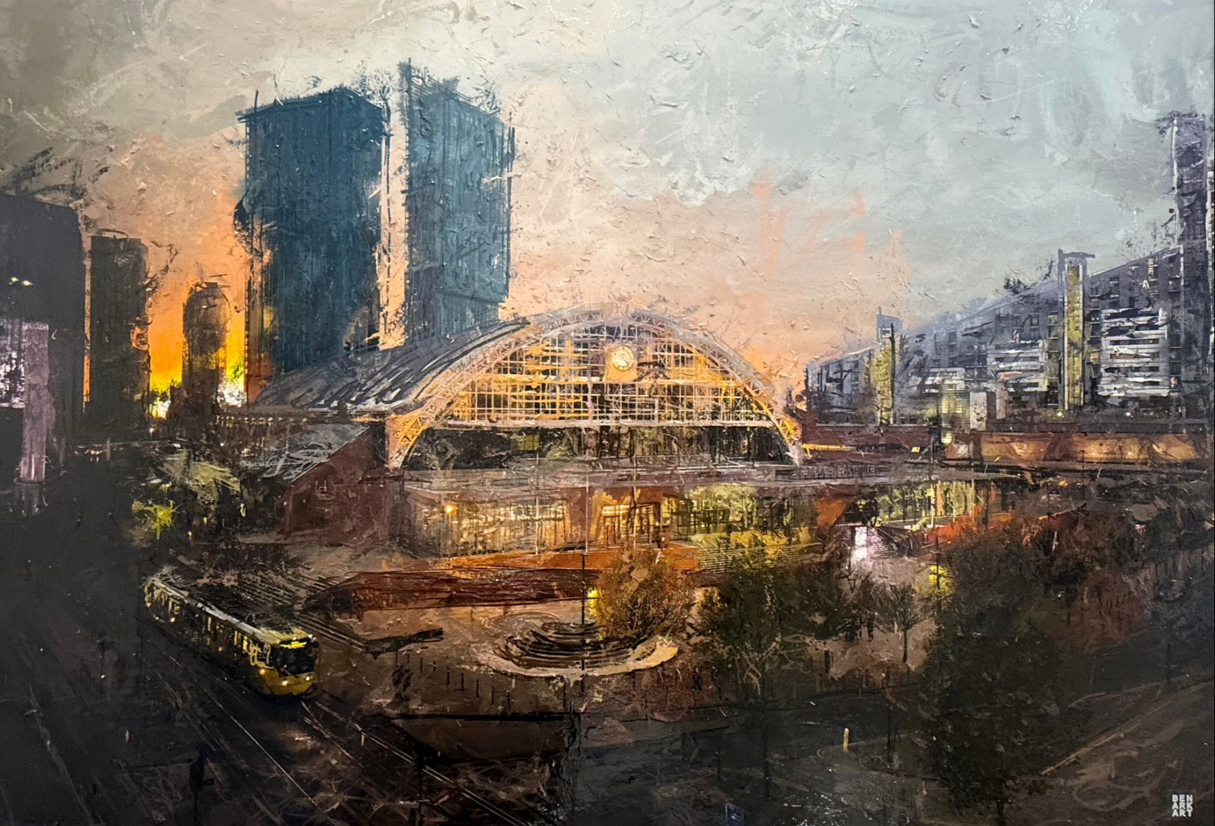 Manchester Central Sunset