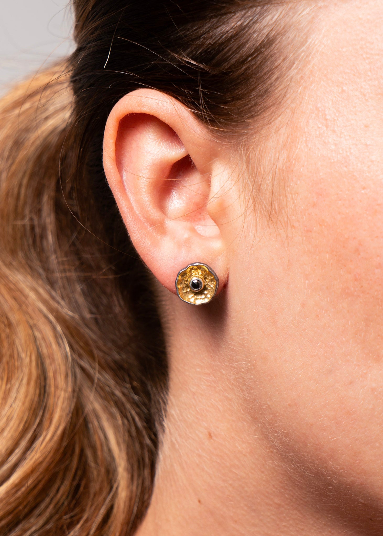 Black Diamond Stud Earrings