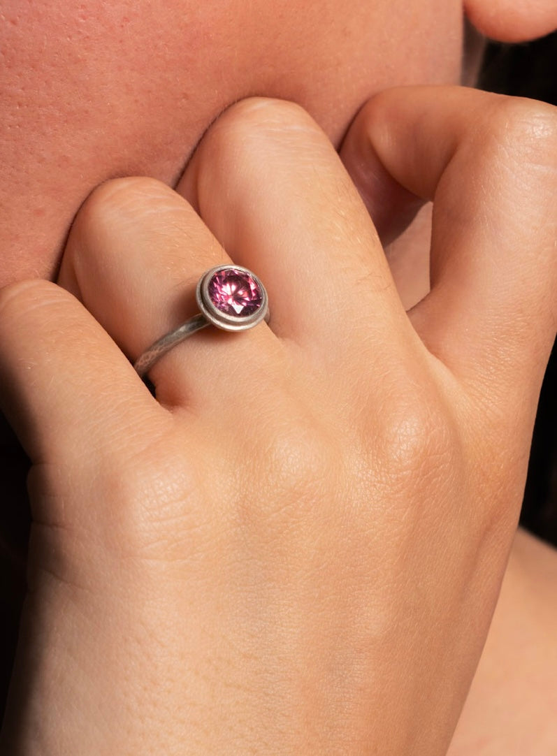 Adele Taylor Pink Zirconia Ring