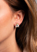 Eva Stone Blue Topaz Sterling Silver & Gold Vermeil Earrings