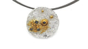 Eva Stone Silver & Gold Vermeil Pendant with Rough Diamonds