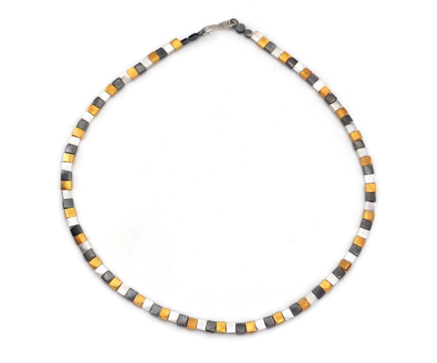 Silver & Gold Geometric Bracelet