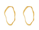 Organic Gold Vermeil Hoop Earrings