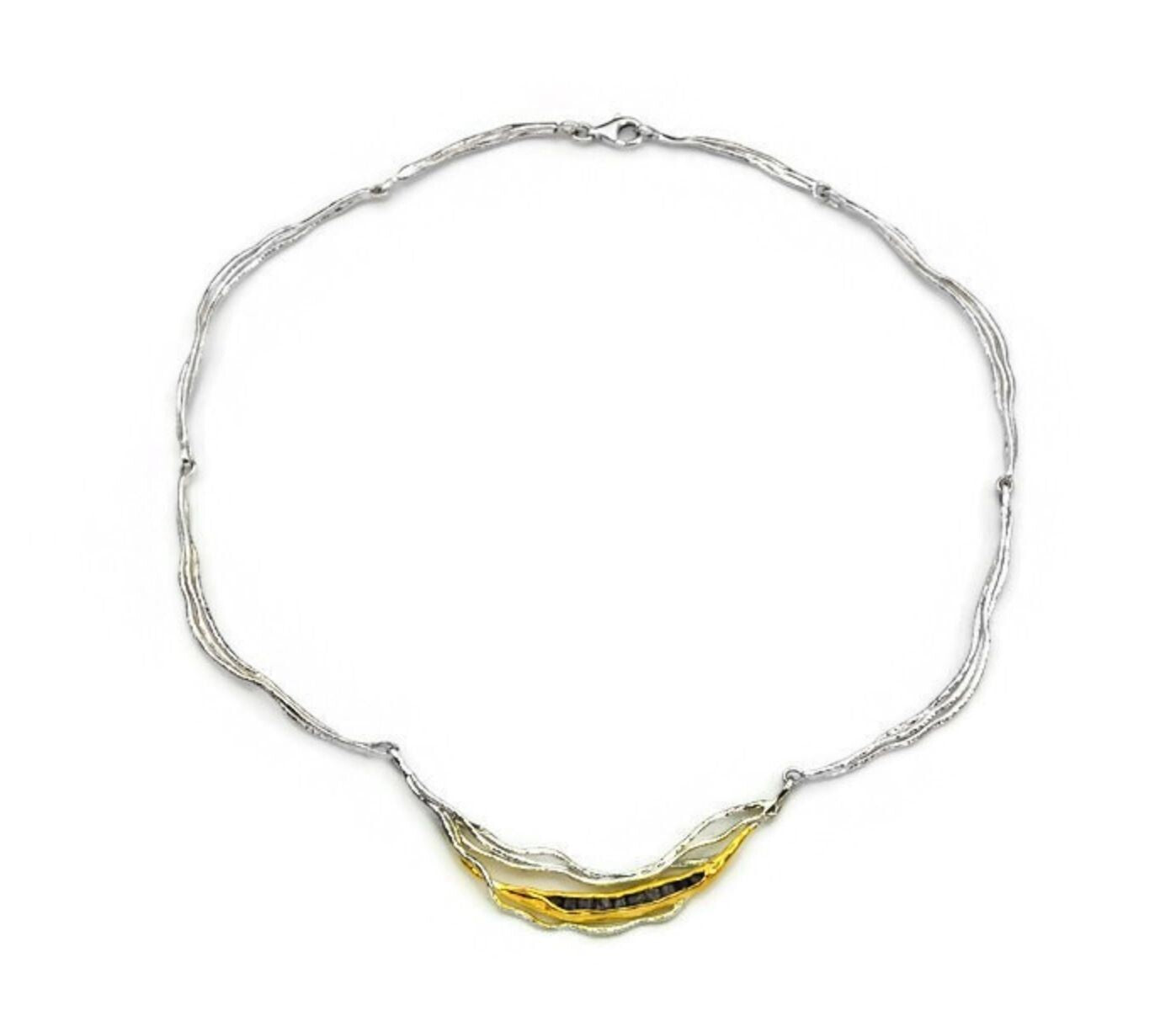 Statement Rough Diamond Necklace.