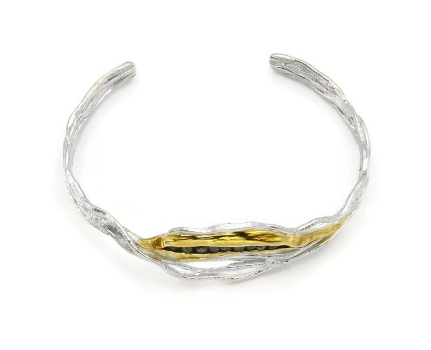 Contemporary Rough Diamond Bracelet