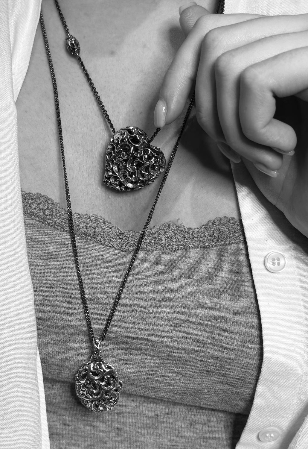 Large Gold Carved Heart