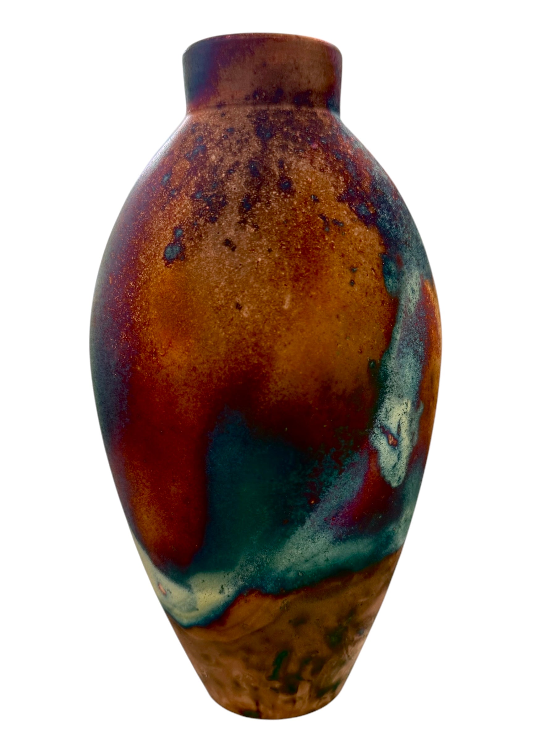 Copper Raku Ceramic Pot