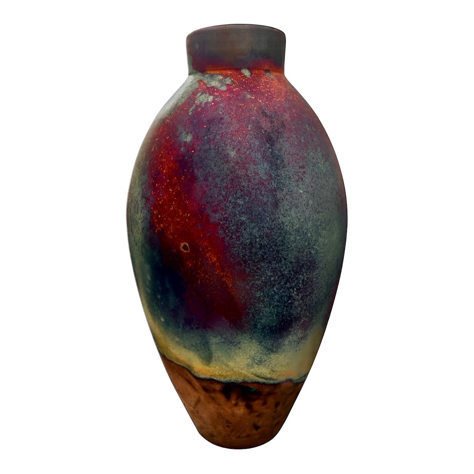 Copper Raku Ceramic Pot