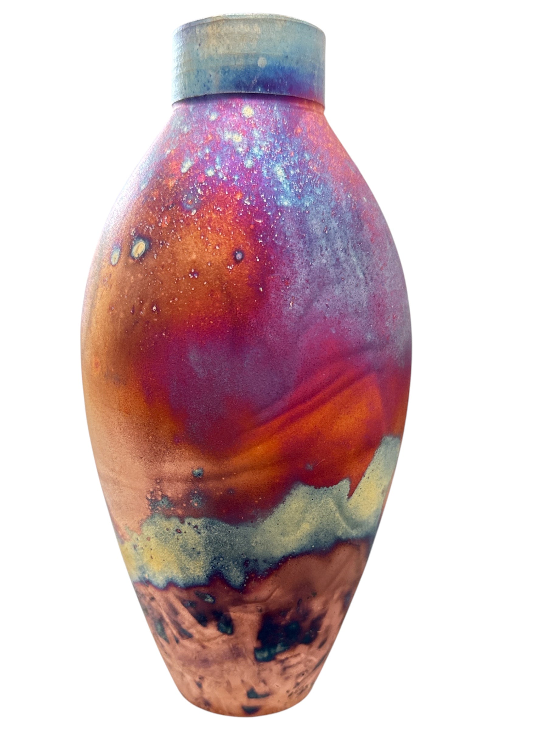 Copper Raku Vessel