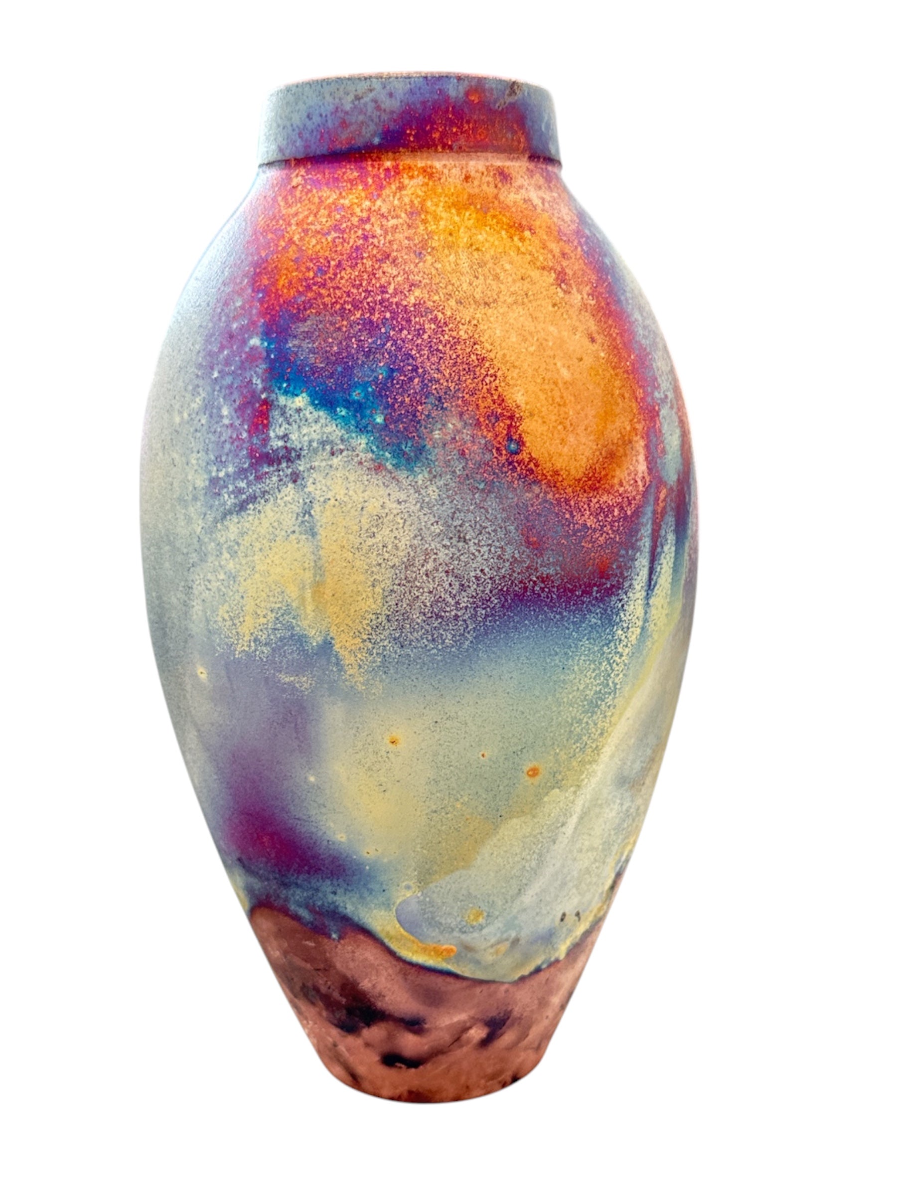 Copper Fired Raku Vessel