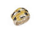 Layered Gold Vermeil Statement Ring in Sterling Silver