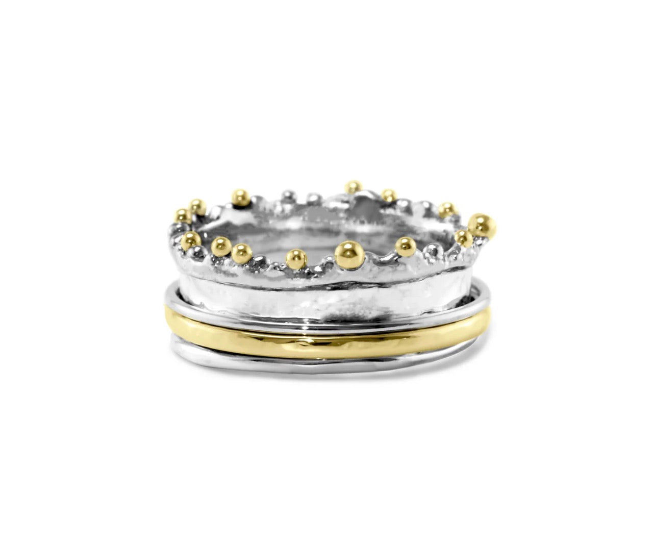 Sterling Silver Crown Spinning Ring