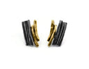Textured Silver & Gold Vermeil Stud Earrings