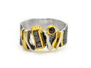 Rough Diamond & Black Diamond Statement Ring