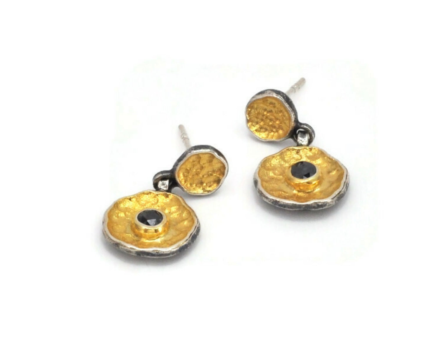 Black Diamond Drop Earrings