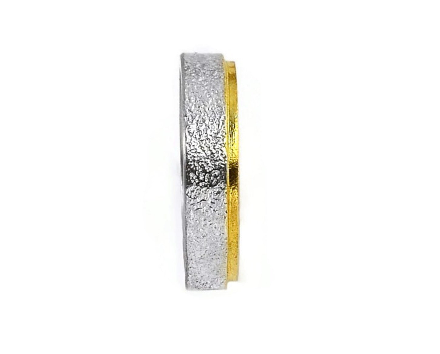 Sterling Silver & Gold Vermeil Band Ring
