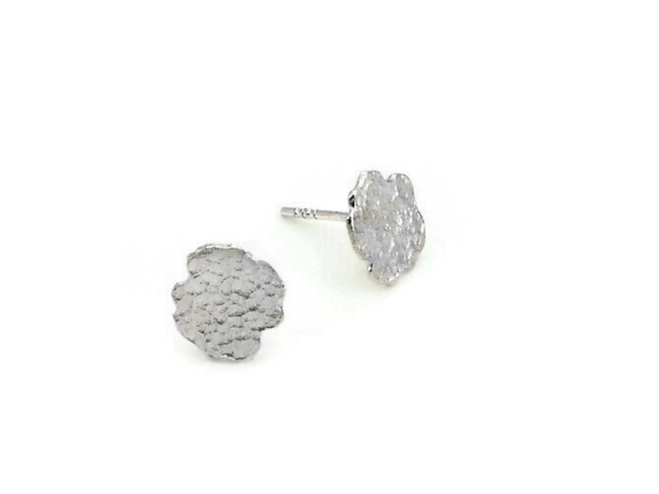 Textured Sterling Silver Studs