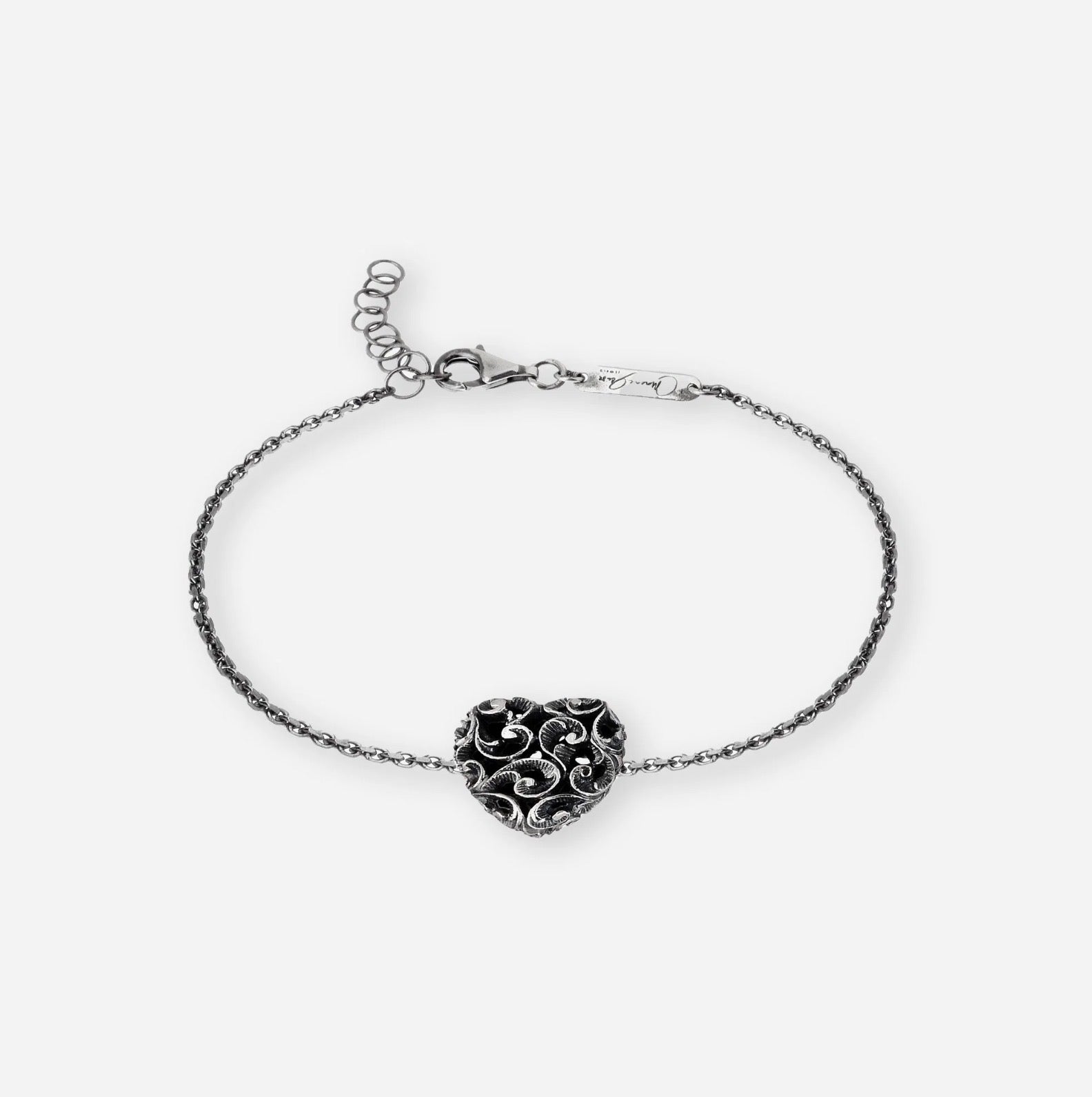 Silver Love Heart Bracelet