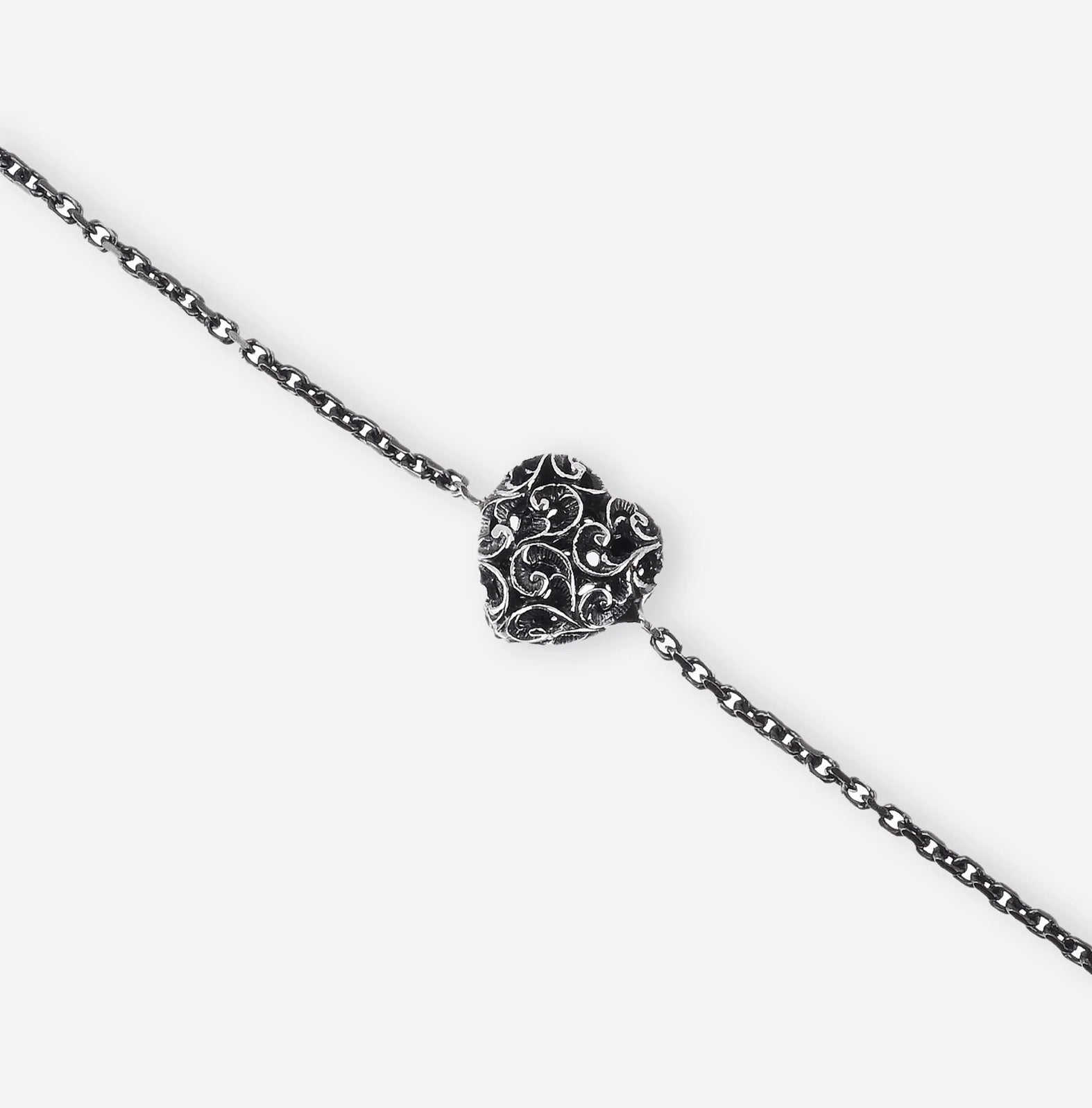 Silver Love Heart Bracelet