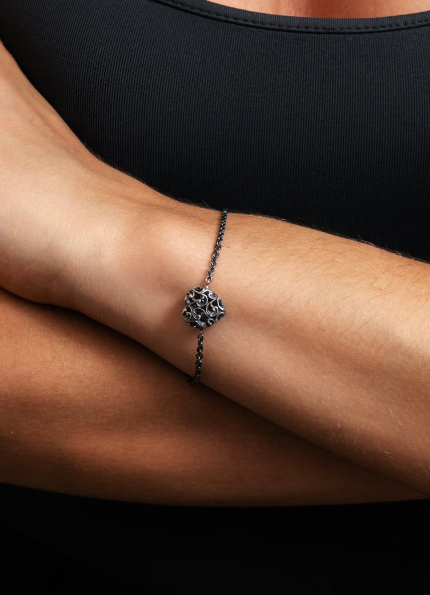 Silver Love Heart Bracelet