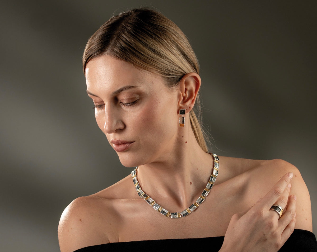 Sterling Silver Statement Necklace