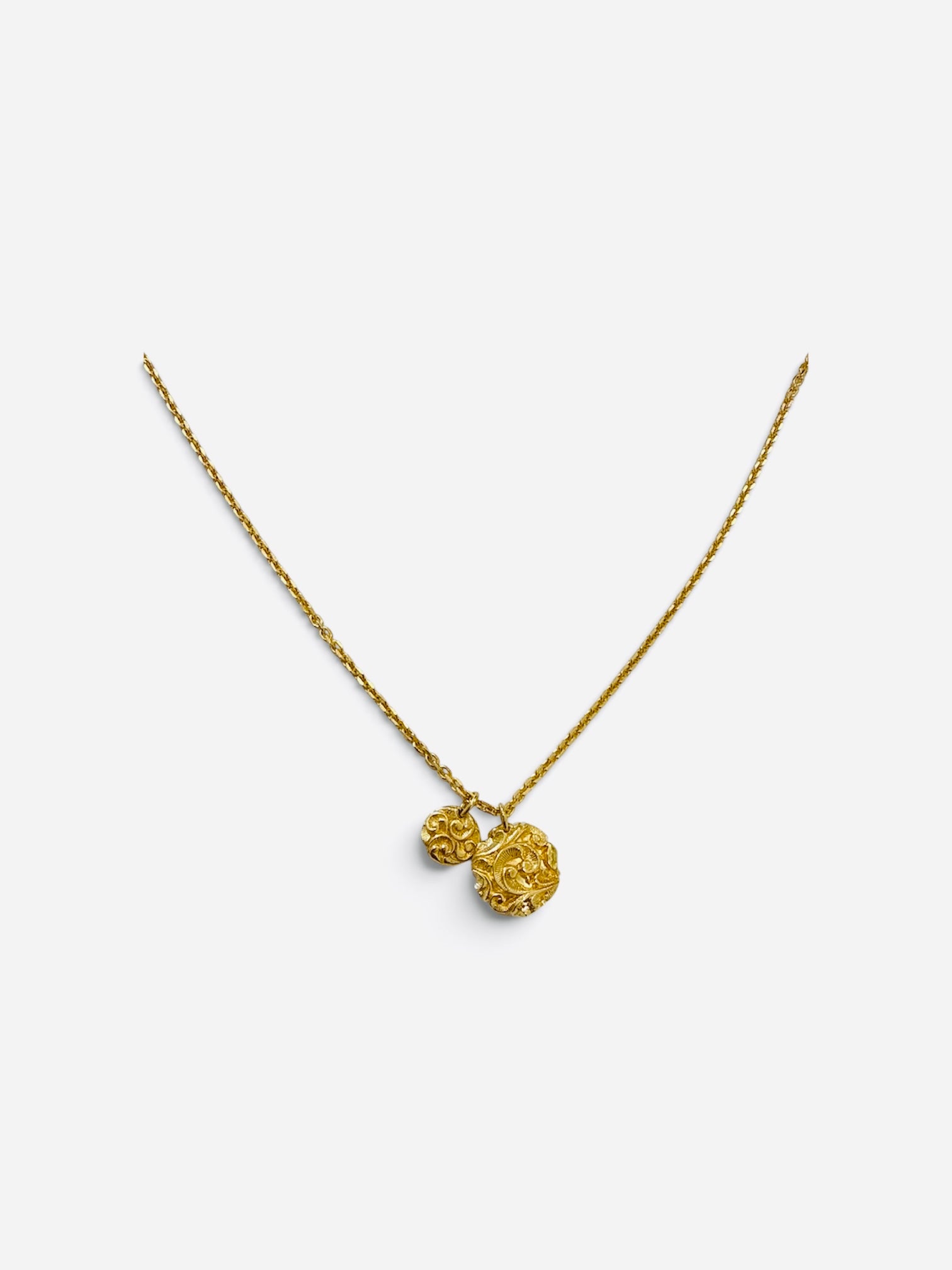 Double Engraved  Pendant