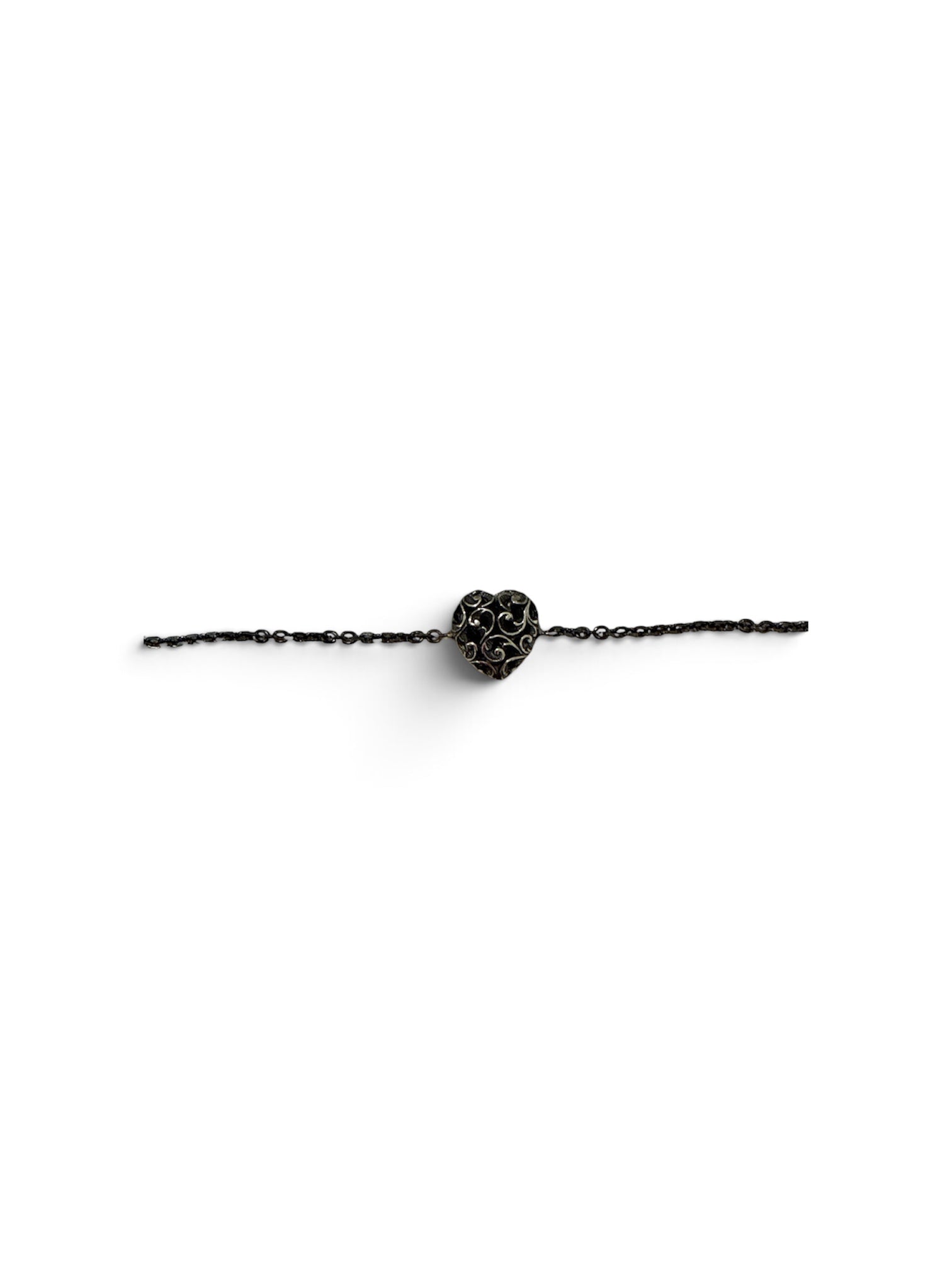 Maria e Luisa Ornamental Burnished Silver Bracelet