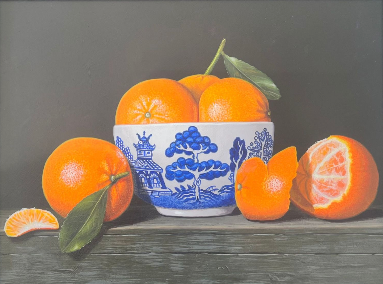 Oranges With Oriental Bowl