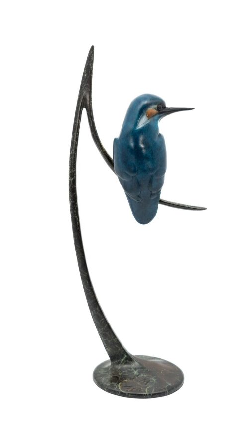 Kingfisher on a Reed