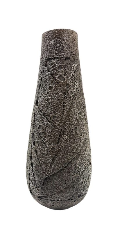 Carved Black Ceramic Vessel