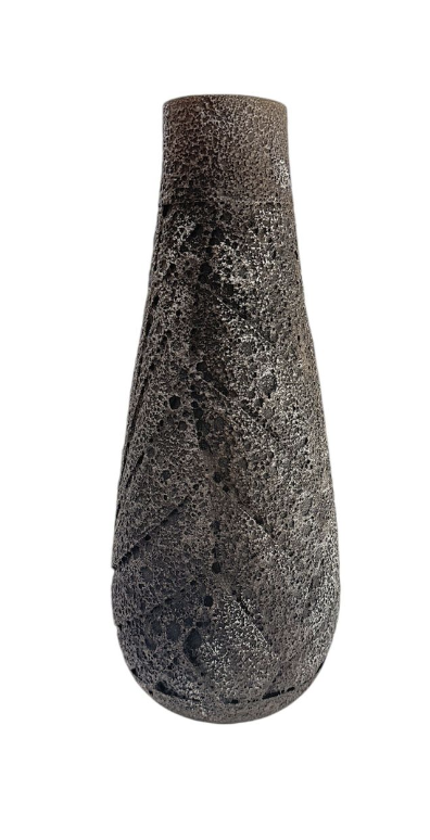 Carved Black Ceramic Vessel